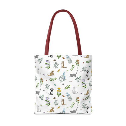 Wildflower Kittens Tote Bag