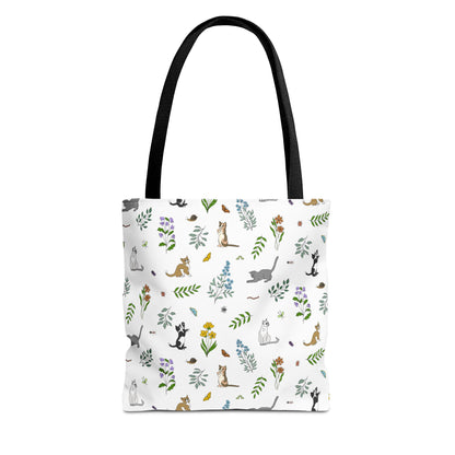 Wildflower Kittens Tote Bag