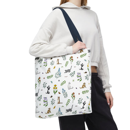 Wildflower Kittens Tote Bag