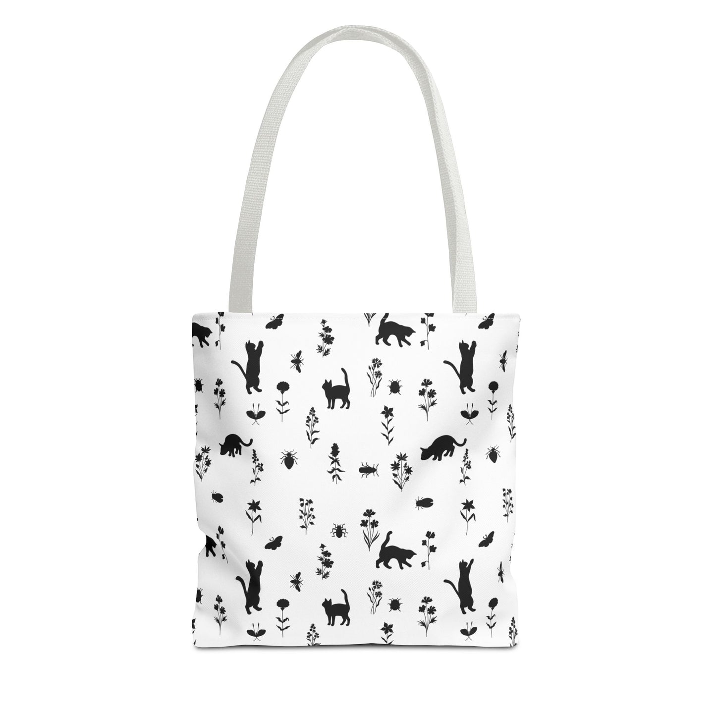 Charming Cat Print Tote Bag, Versatile Eco-Friendly Bag, Gift for Cat Lovers, Daily Use Bag, Stylish Shopping Tote