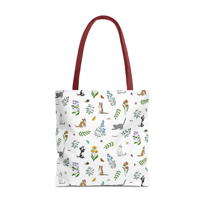 Wildflower Kittens Tote Bag