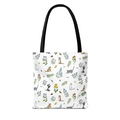 Wildflower Kittens Tote Bag