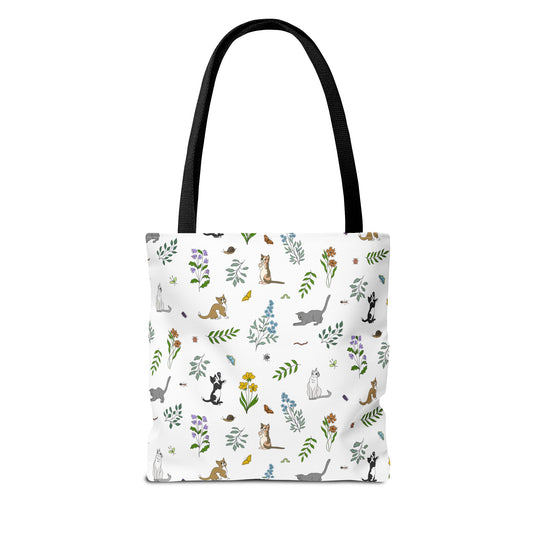 Wildflower Kittens Tote Bag