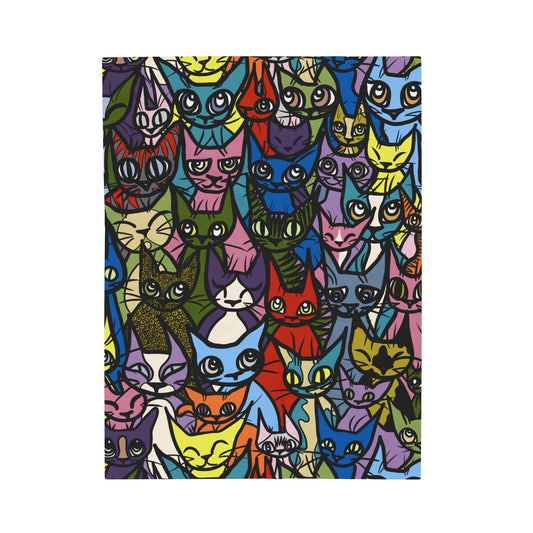 'Cozy Crowd' Velveteen Plush Blanket, Bold