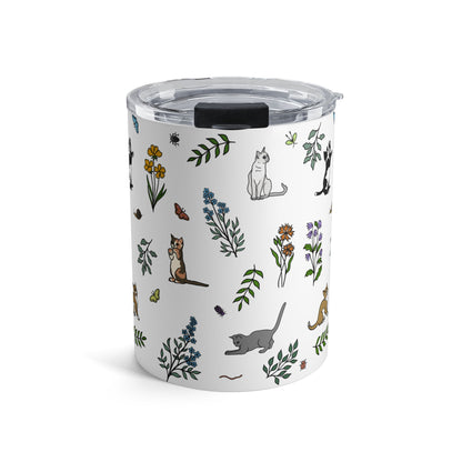 Spring Meadow Kittens Tumbler — Insulated Travel Cup