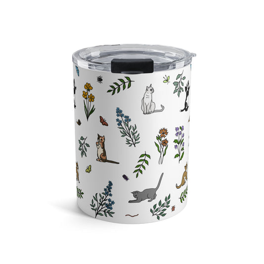 Spring Meadow Kittens Tumbler — Insulated Travel Cup