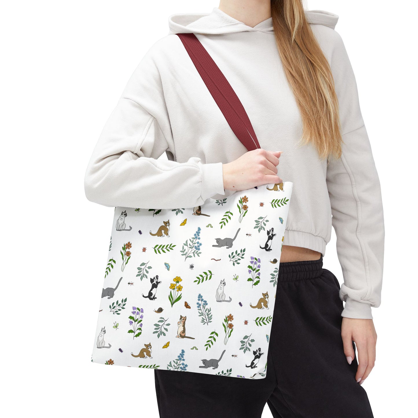Wildflower Kittens Tote Bag