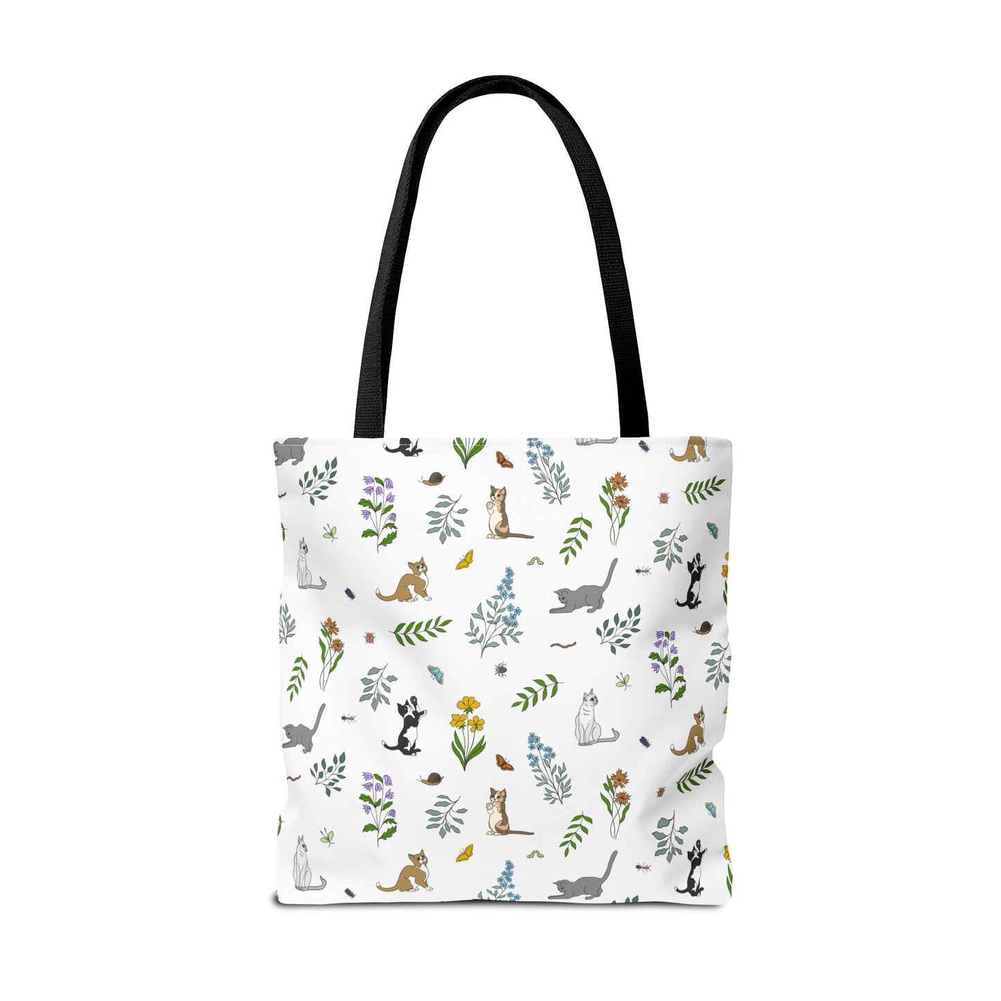 Wildflower Kittens Tote Bag