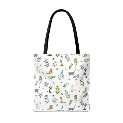 Wildflower Kittens Tote Bag