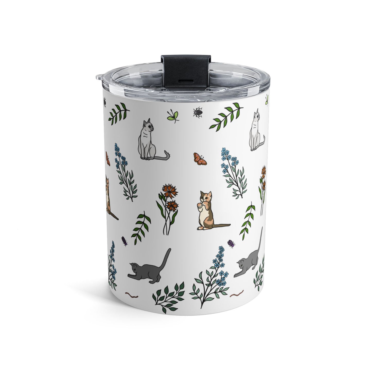 Spring Meadow Kittens Tumbler — Insulated Travel Cup