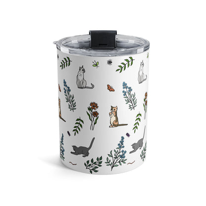 Spring Meadow Kittens Tumbler — Insulated Travel Cup