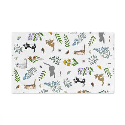 Wildflower Kittens Hand Towel