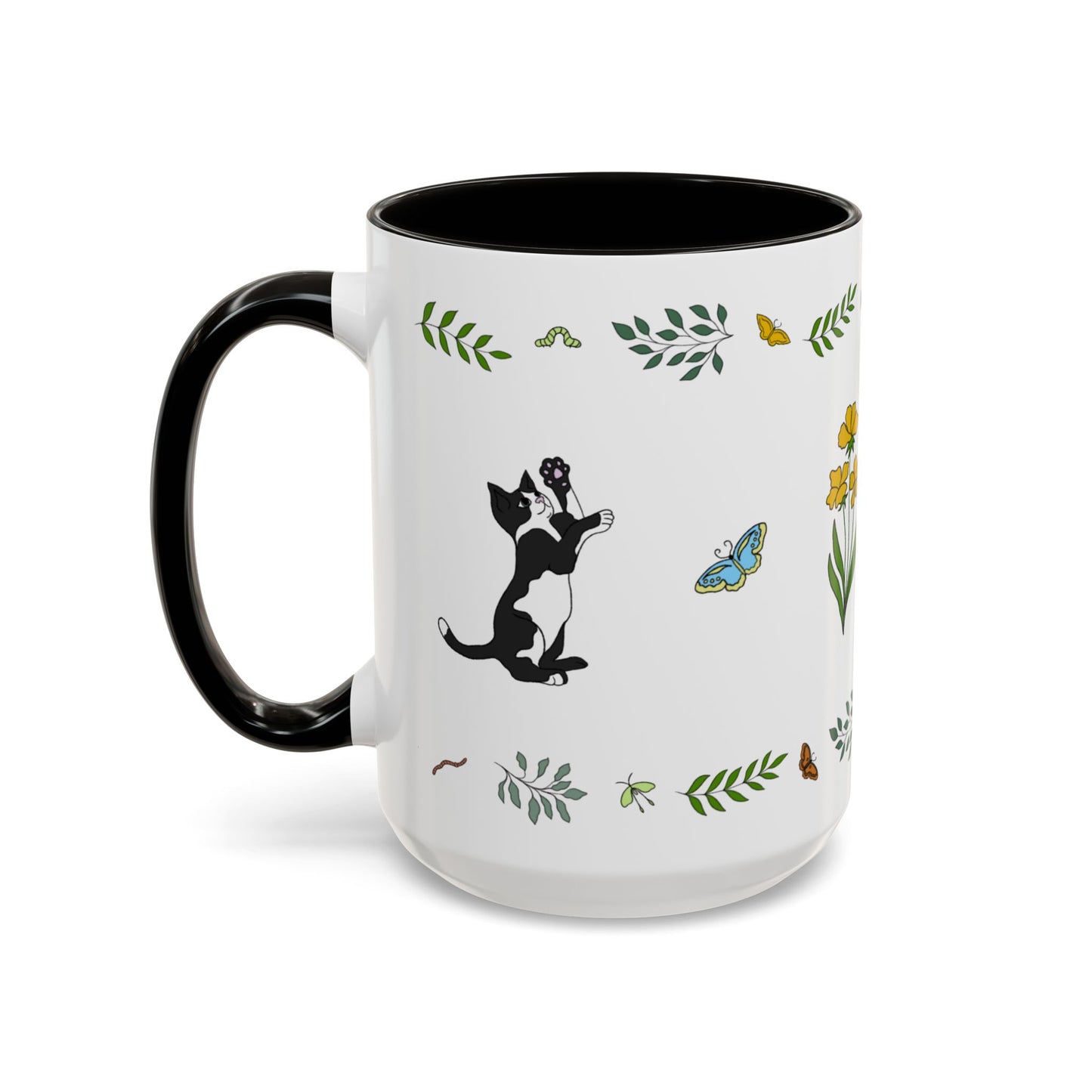 Wildflower Kittens #2 Ceramic Mug 15oz