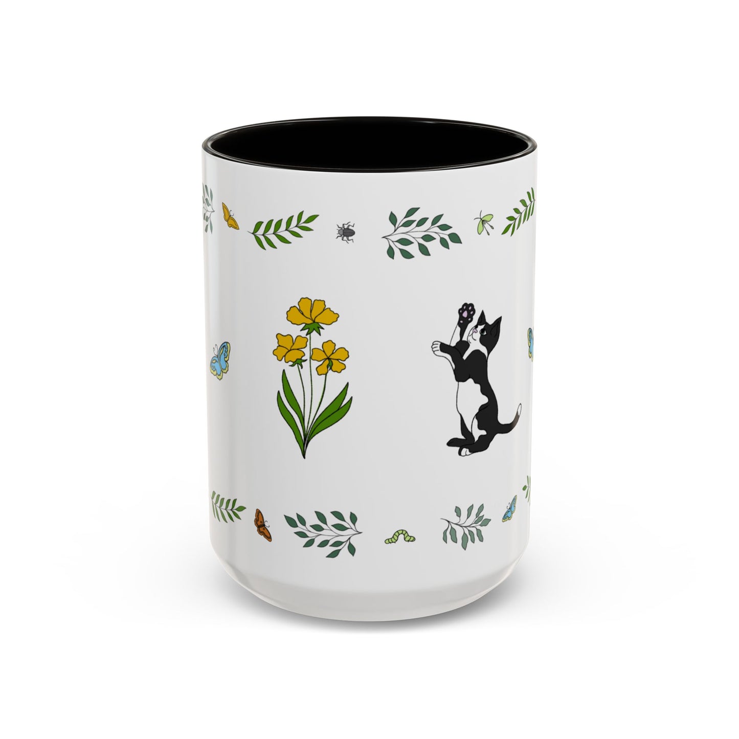 Wildflower Kittens #2 Ceramic Mug 15oz