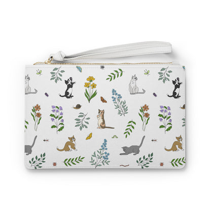Wildflower Kittens Wristlet Clutch