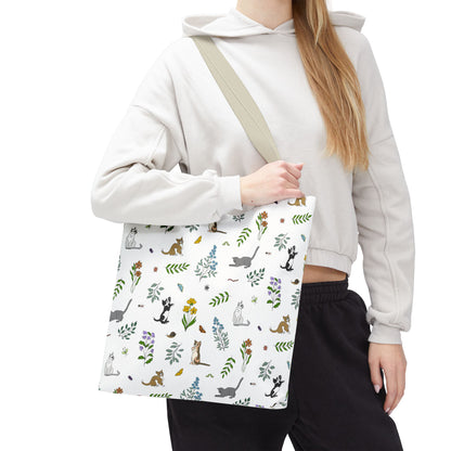 Wildflower Kittens Tote Bag