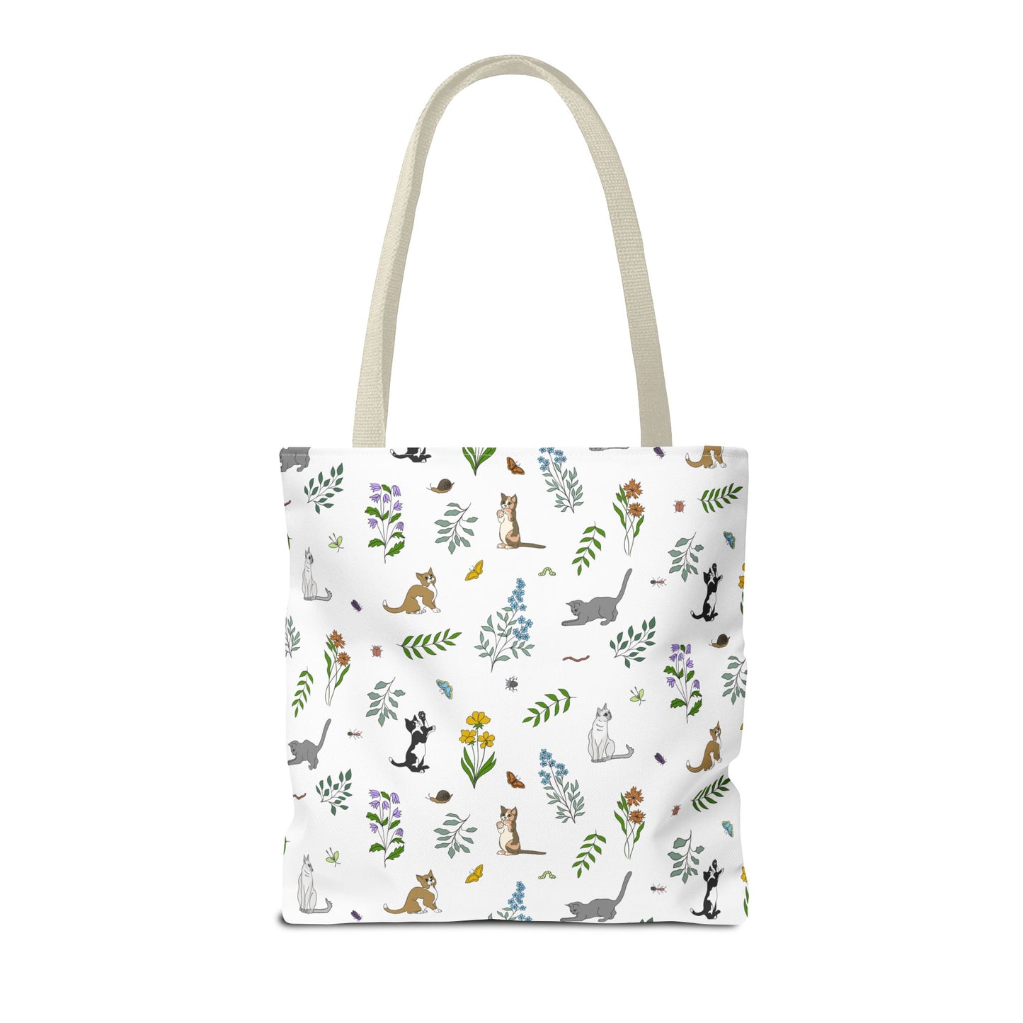 Wildflower Kittens Tote Bag