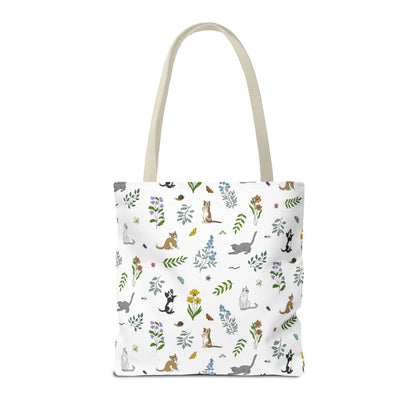 Wildflower Kittens Tote Bag