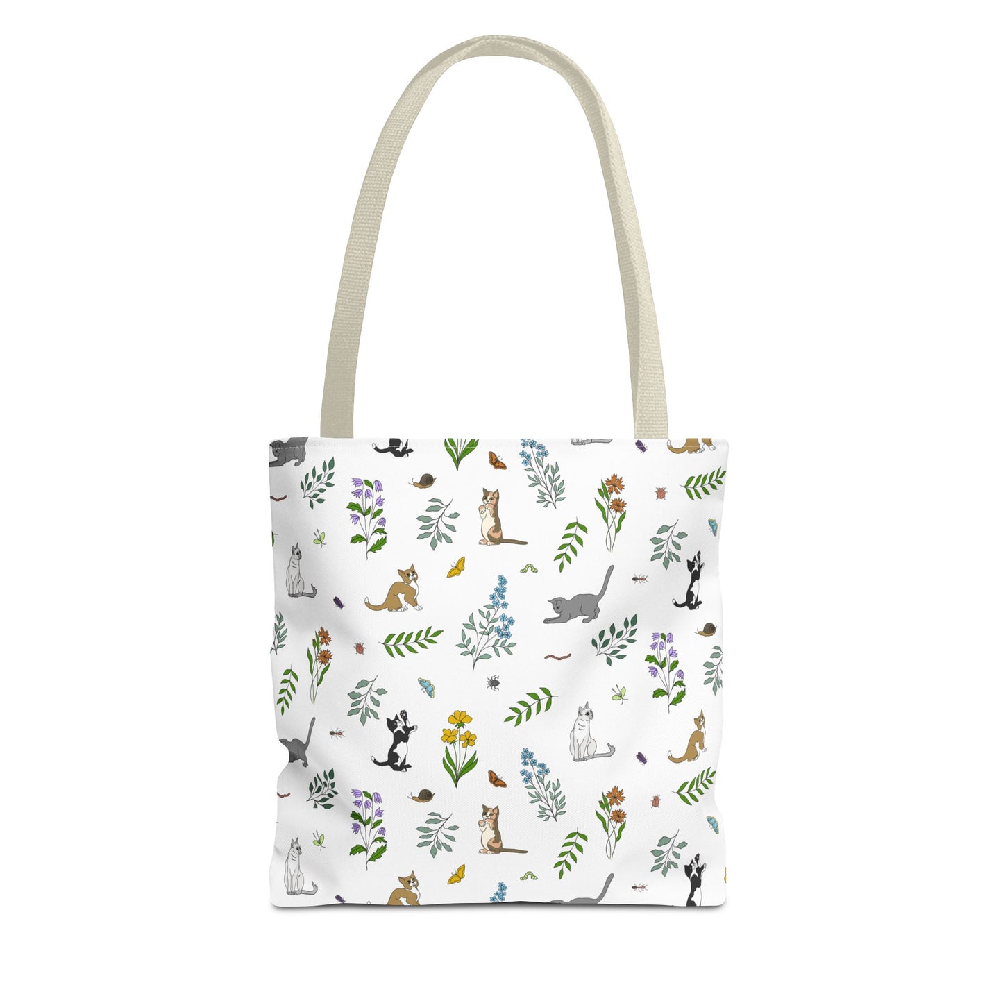 Wildflower Kittens Tote Bag
