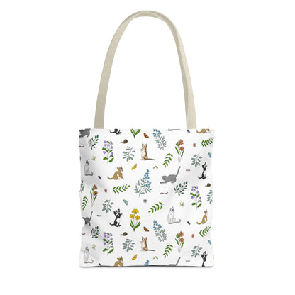 Wildflower Kittens Tote Bag