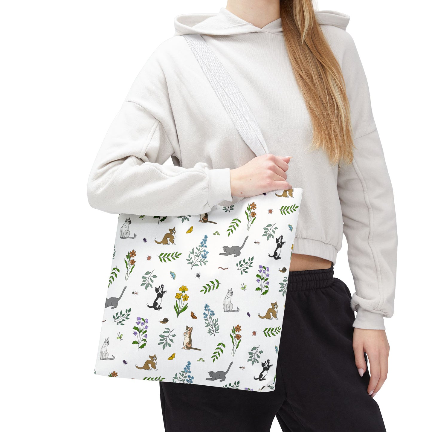 Wildflower Kittens Tote Bag