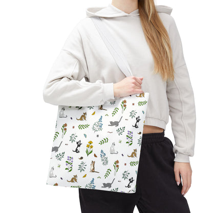 Wildflower Kittens Tote Bag