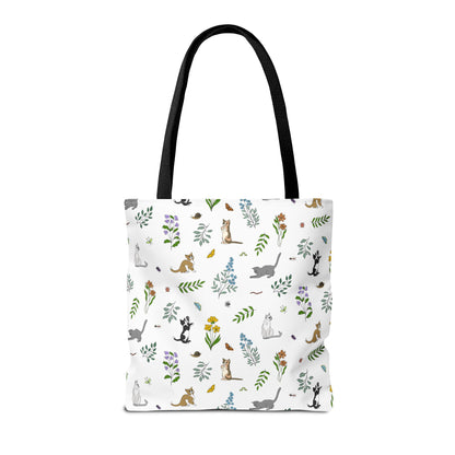Wildflower Kittens Tote Bag