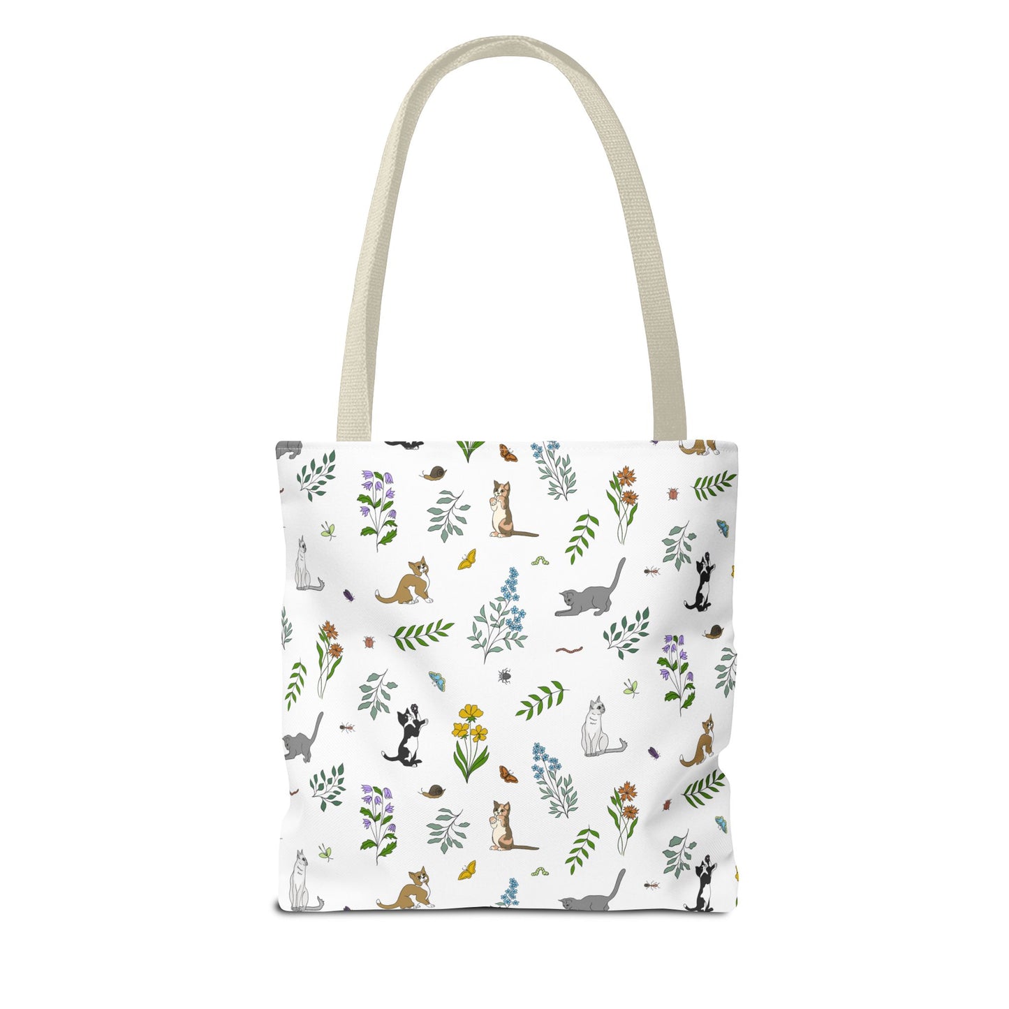Wildflower Kittens Tote Bag