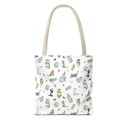 Wildflower Kittens Tote Bag