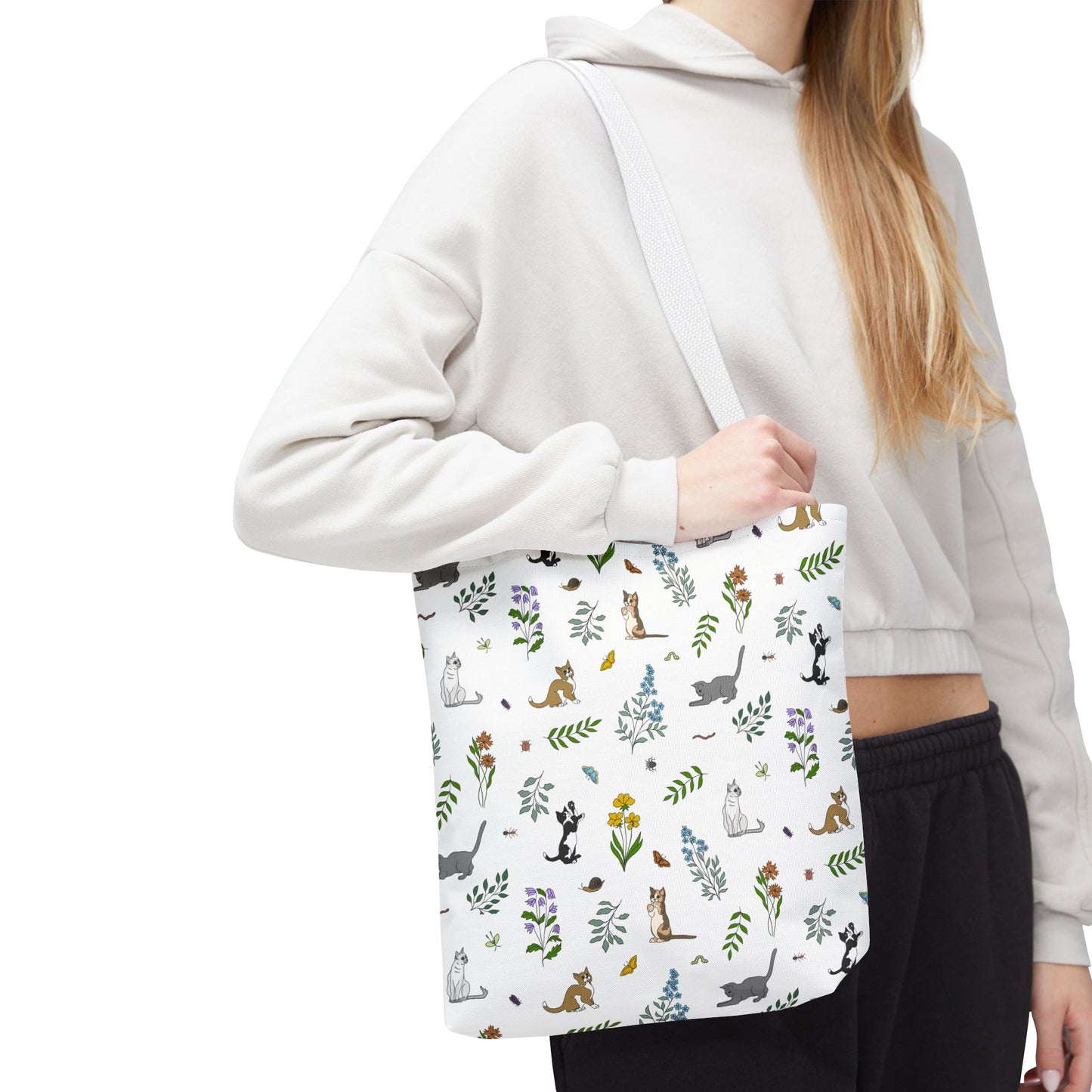 Wildflower Kittens Tote Bag